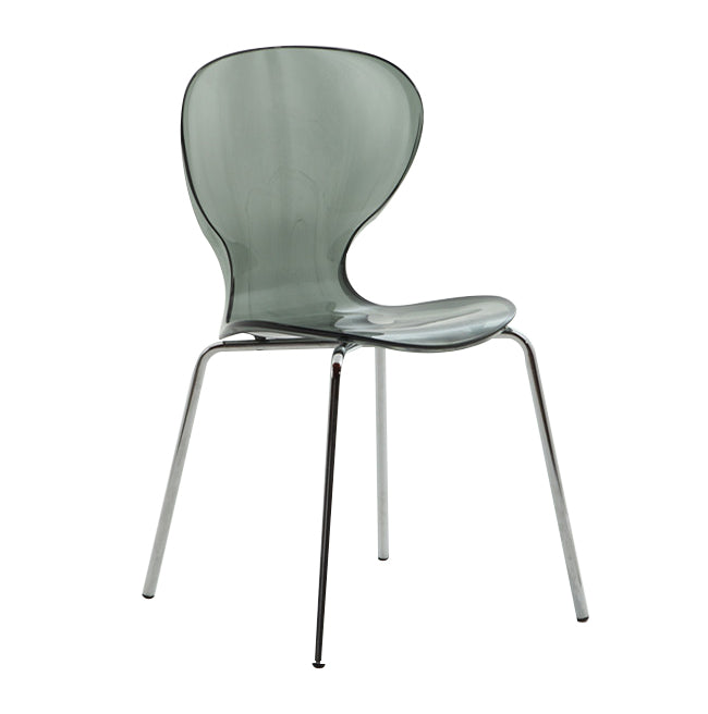Chaise latérale arrière solide en plastique moderne 33" H dinant la chaise avec 4 jambes pour le restaurant