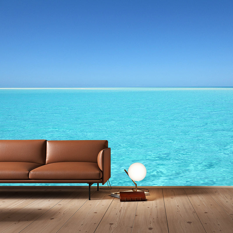 Beautiful Sea Wall Decor Mural Moisture Resistant Living Room Wall Covering