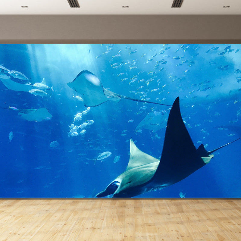 Customized Tropical Underwater World Mural Wallpaper Mildew Resistant for Wall Decor