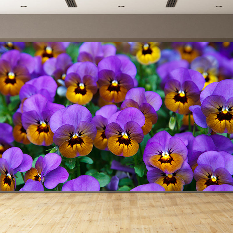 Flower Wall Decor Mural Moisture Resistant Living Room Bedroom Wall Covering