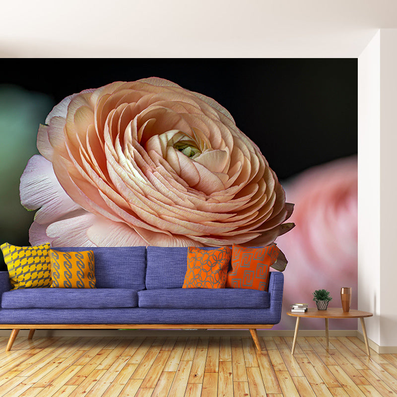 Beautiful Flower Mural Wallpaper Photography Horizontal Wall Decor for Home