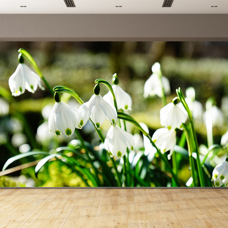 Contemporary Marzenbecher Flower Mural Soft Color Stain Resistant Wall Art