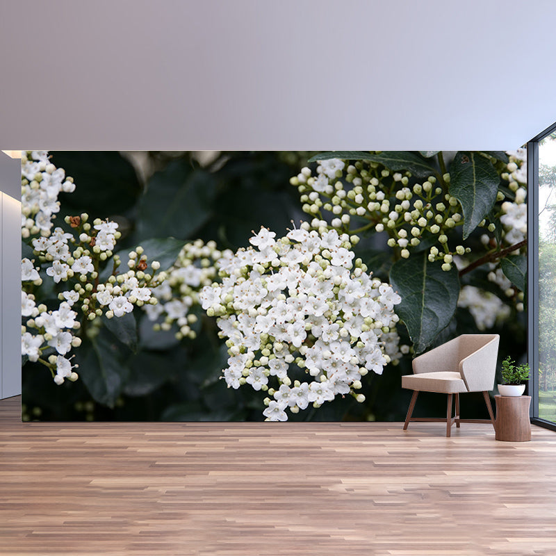 Viburnum Flower Wall Decor Mural Moisture Resistant Living Room Wall Covering