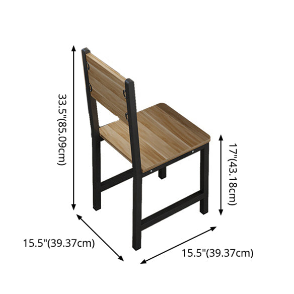 Mesa de estilo moderno con forma de altura estándar de forma rectangular y 4 patas base para uso en el hogar