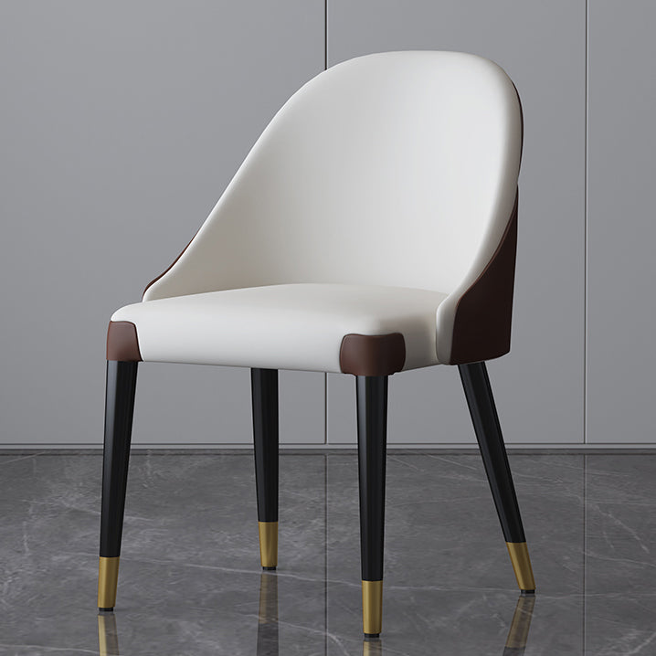 Modern Sintered Stone Table Set of 5/7 with Rectangle Table Dining Set with PU Leather  Chairs