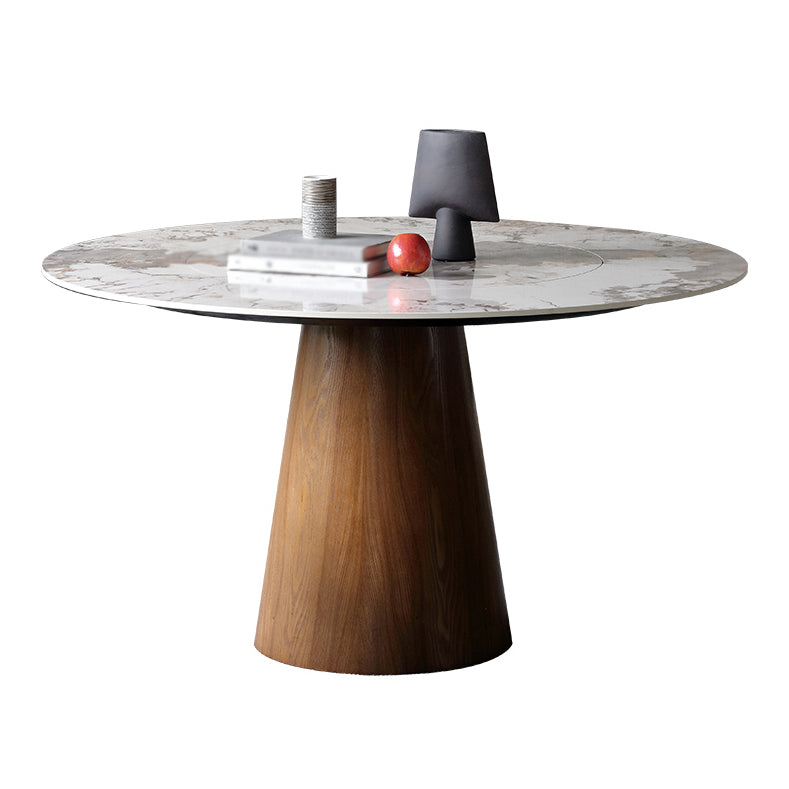 Moderner Stil Sintered Stone Top Dinette Set mit runden Tisch -Essmöbelset