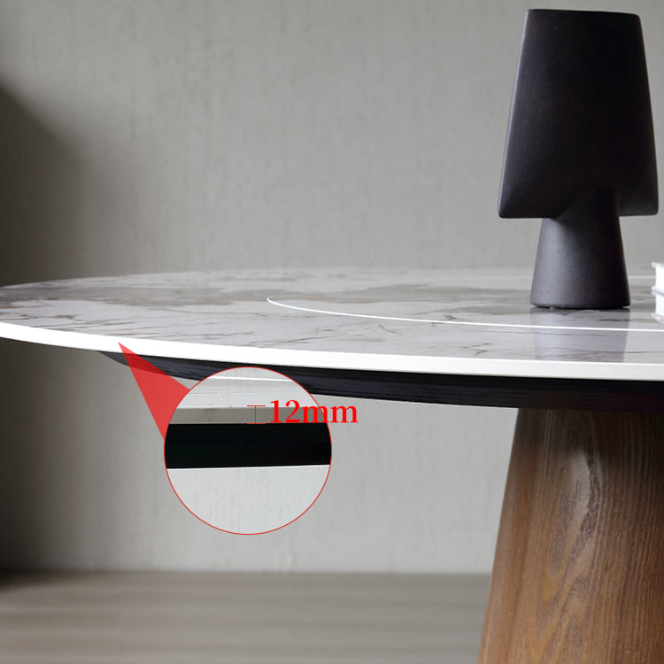 Moderner Stil Sintered Stone Top Dinette Set mit runden Tisch -Essmöbelset