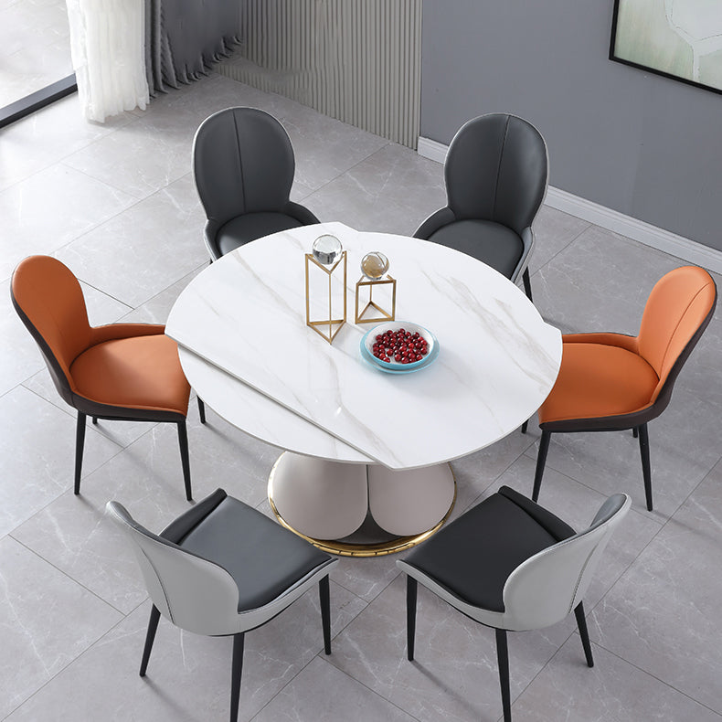 Extendable Modern Kitchen Dining Furniture Set with Sintered Stone Table Dining Room Table Set