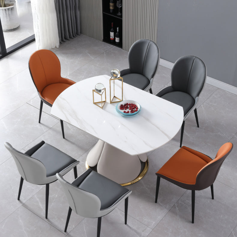 Extendable Modern Kitchen Dining Furniture Set with Sintered Stone Table Dining Room Table Set