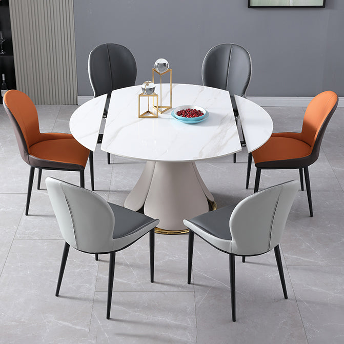 Extendable Modern Kitchen Dining Furniture Set with Sintered Stone Table Dining Room Table Set