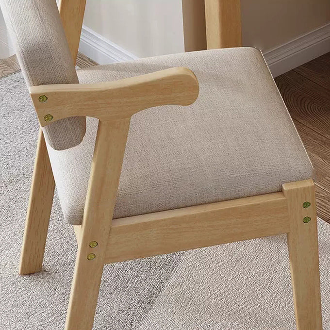 Chaise latéral en bois contemporain avec bras ouvert à l'arrière pour salle à manger pour la maison