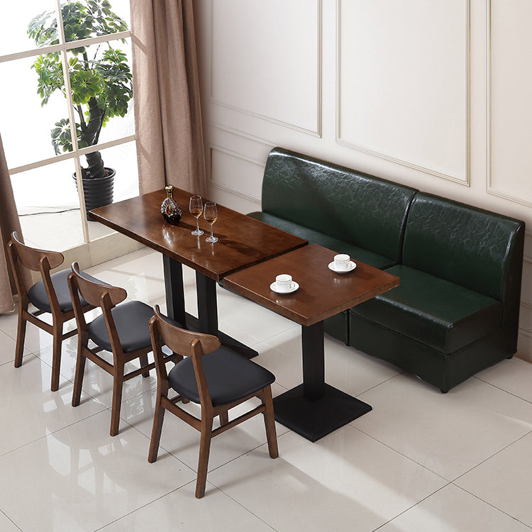 Contemporary Dining Chair 16.5'' Wide Open Side Chair with 4 Wood Legs for Home Use