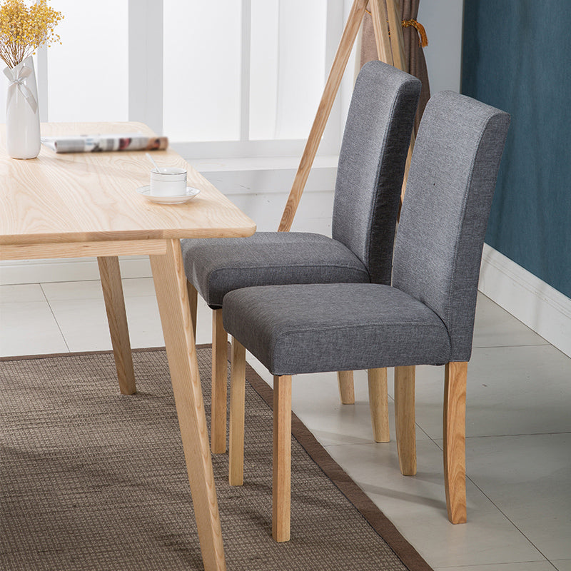 Contemporary Home Side Chair Parsons Back Upholstered Wood Dining Room Chair