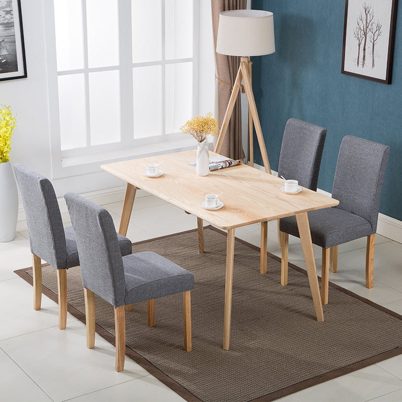 Contemporary Home Side Chair Parsons Back Upholstered Wood Dining Room Chair