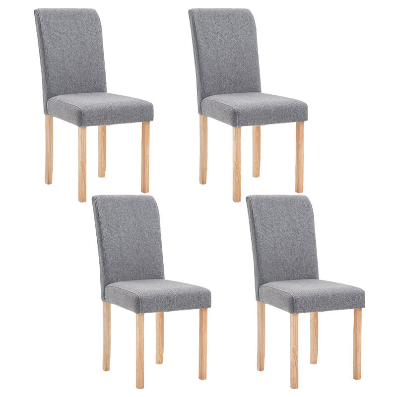 Contemporary Home Side Chair Parsons Back Upholstered Wood Dining Room Chair