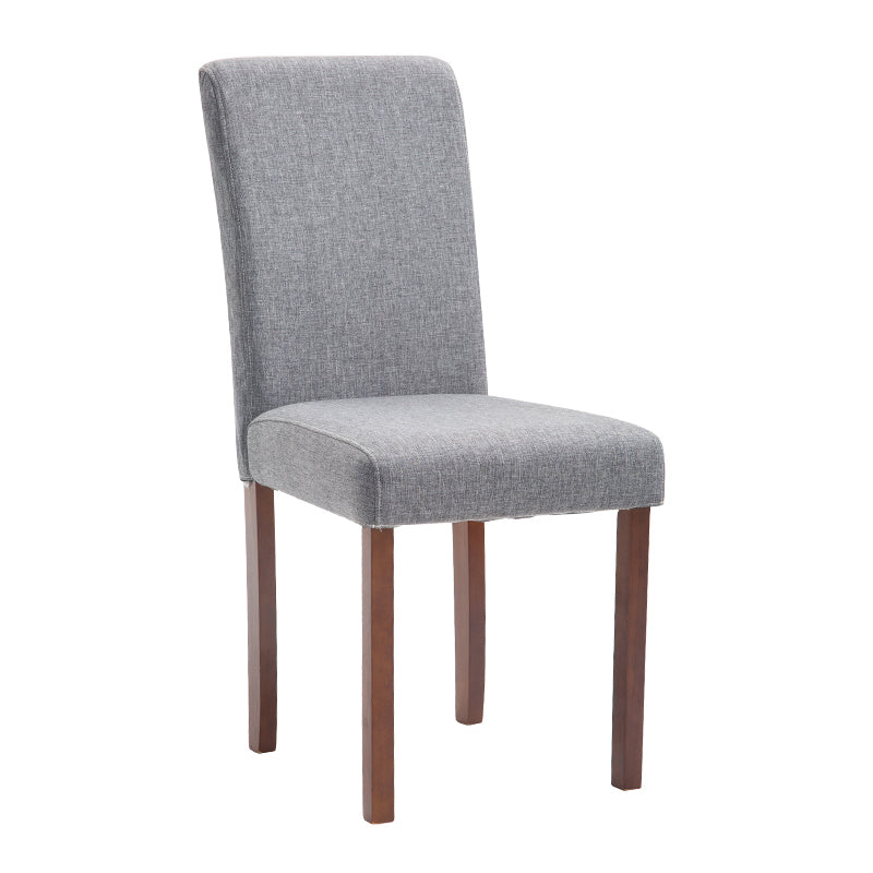 Contemporary Home Side Chair Parsons Back Upholstered Wood Dining Room Chair