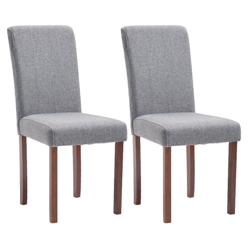 Contemporary Home Side Chair Parsons Back Upholstered Wood Dining Room Chair