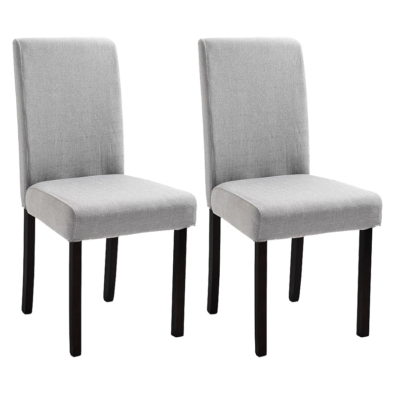Contemporary Home Side Chair Parsons Back Upholstered Wood Dining Room Chair