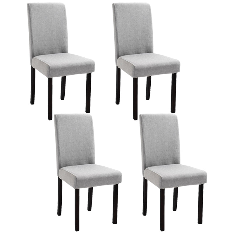 Contemporary Home Side Chair Parsons Back Upholstered Wood Dining Room Chair