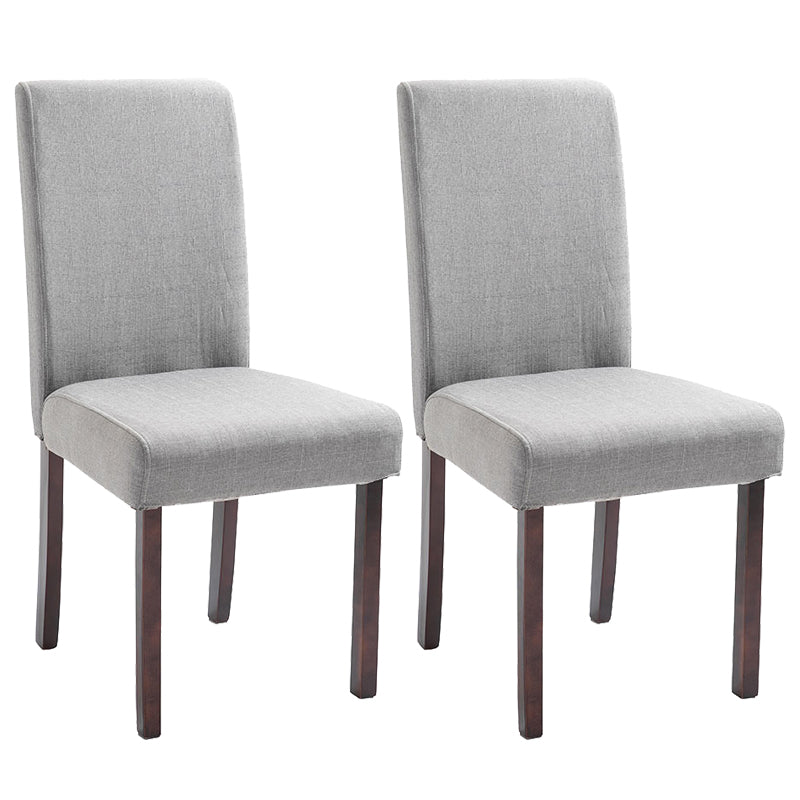 Contemporary Home Side Chair Parsons Back Upholstered Wood Dining Room Chair