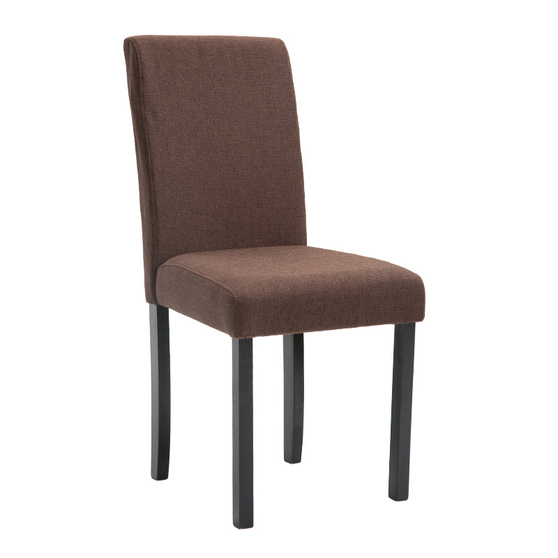 Contemporary Home Side Chair Parsons Back Upholstered Wood Dining Room Chair
