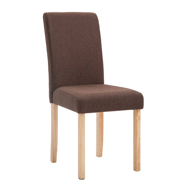 Contemporary Home Side Chair Parsons Back Upholstered Wood Dining Room Chair