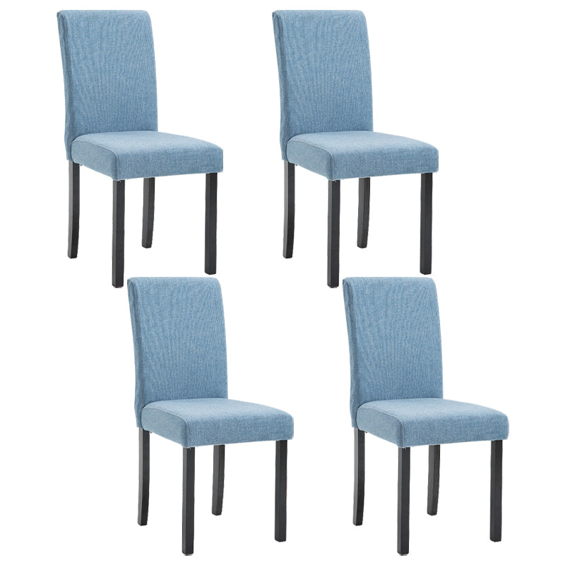 Contemporary Home Side Chair Parsons Back Upholstered Wood Dining Room Chair