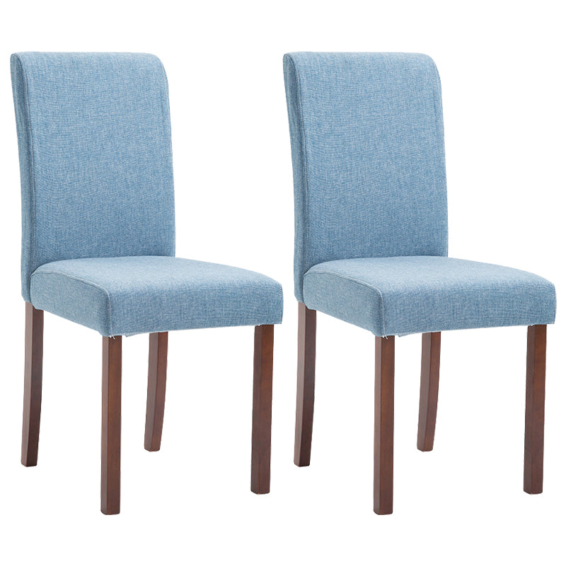 Contemporary Home Side Chair Parsons Back Upholstered Wood Dining Room Chair