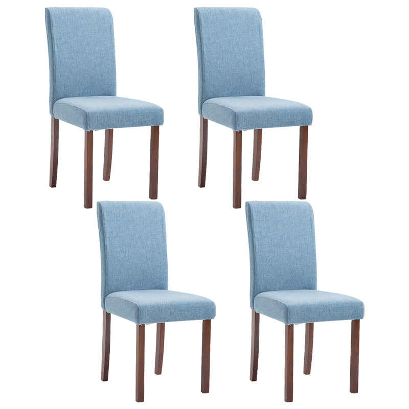 Contemporary Home Side Chair Parsons Back Upholstered Wood Dining Room Chair