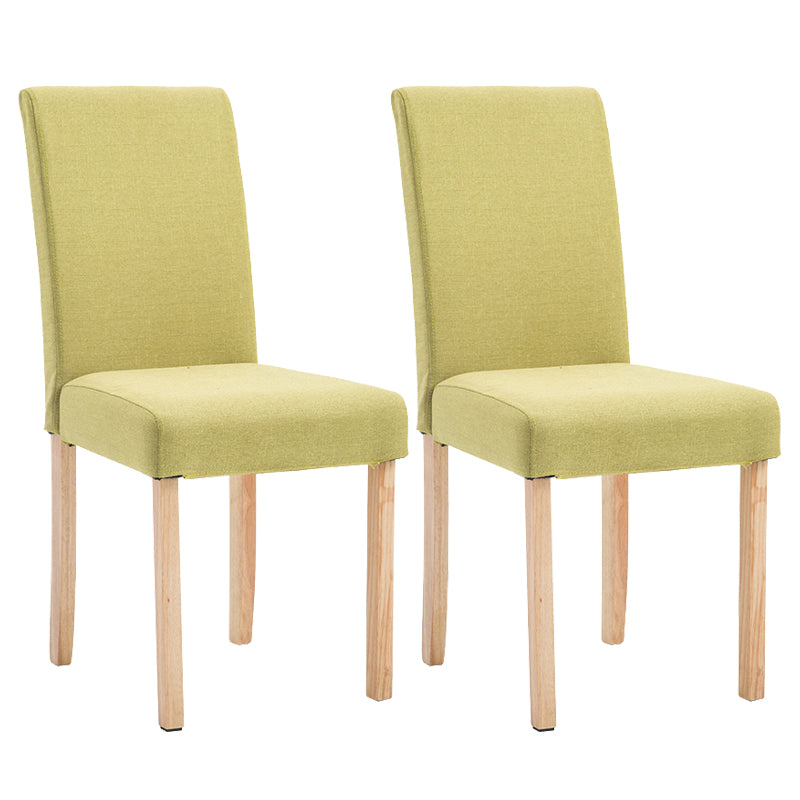 Contemporary Home Side Chair Parsons Back Upholstered Wood Dining Room Chair