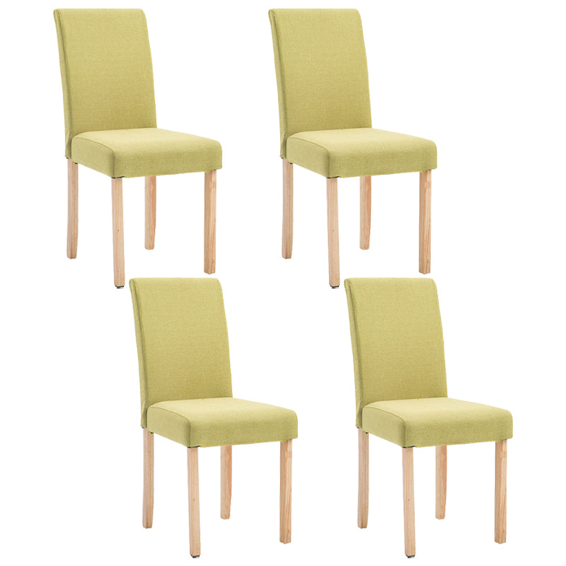 Contemporary Home Side Chair Parsons Back Upholstered Wood Dining Room Chair
