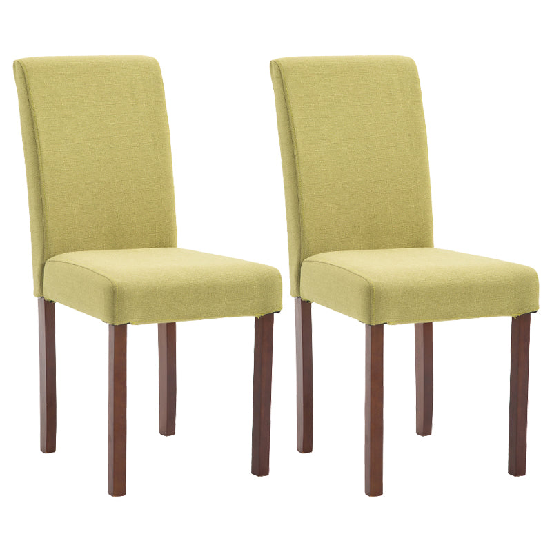 Contemporary Home Side Chair Parsons Back Upholstered Wood Dining Room Chair