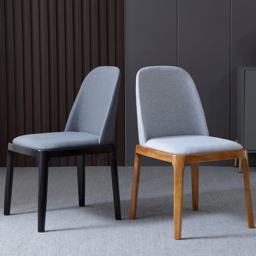 Wood Industrial Dining Chair with Color Cushion Solid Chair for Dining Room