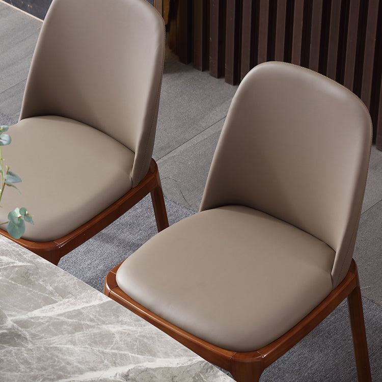 Wood Industrial Dining Chair with Color Cushion Solid Chair for Dining Room