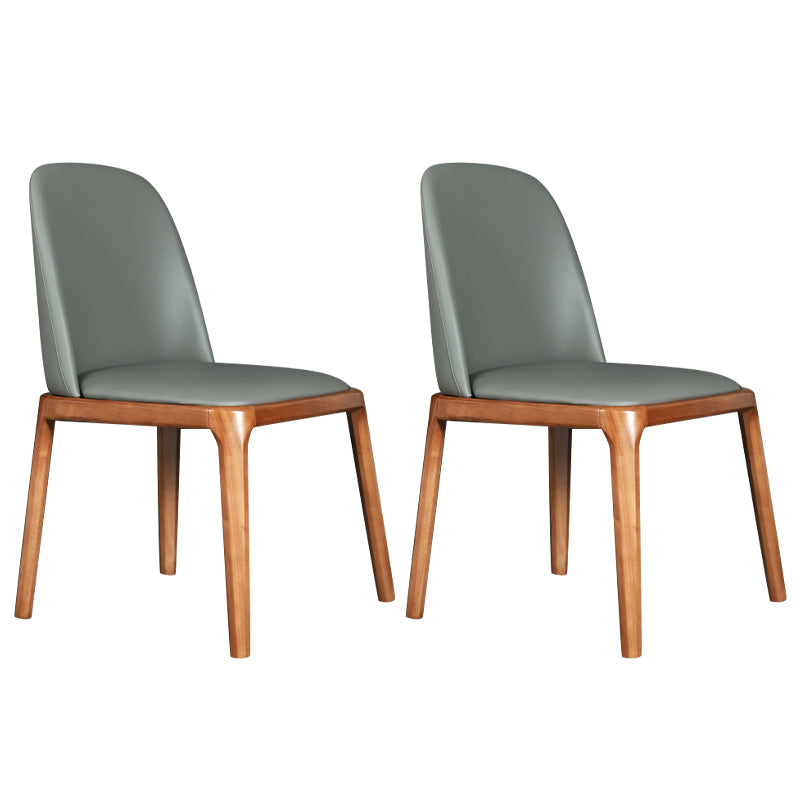 Wood Industrial Dining Chair with Color Cushion Solid Chair for Dining Room