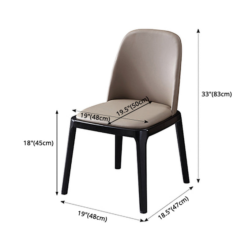 Wood Industrial Dining Chair with Color Cushion Solid Chair for Dining Room