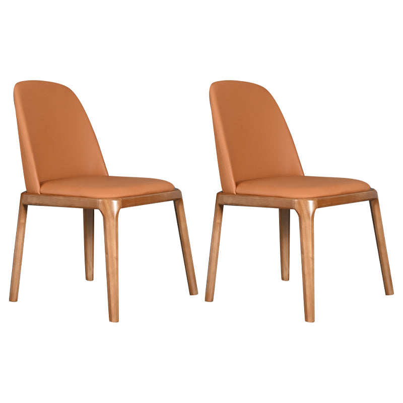 Wood Industrial Dining Chair with Color Cushion Solid Chair for Dining Room