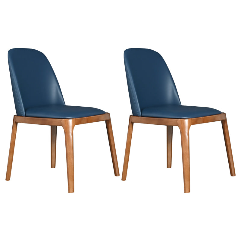Wood Industrial Dining Chair with Color Cushion Solid Chair for Dining Room