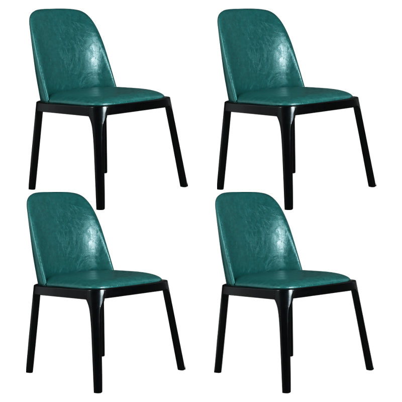 Wood Industrial Dining Chair with Color Cushion Solid Chair for Dining Room