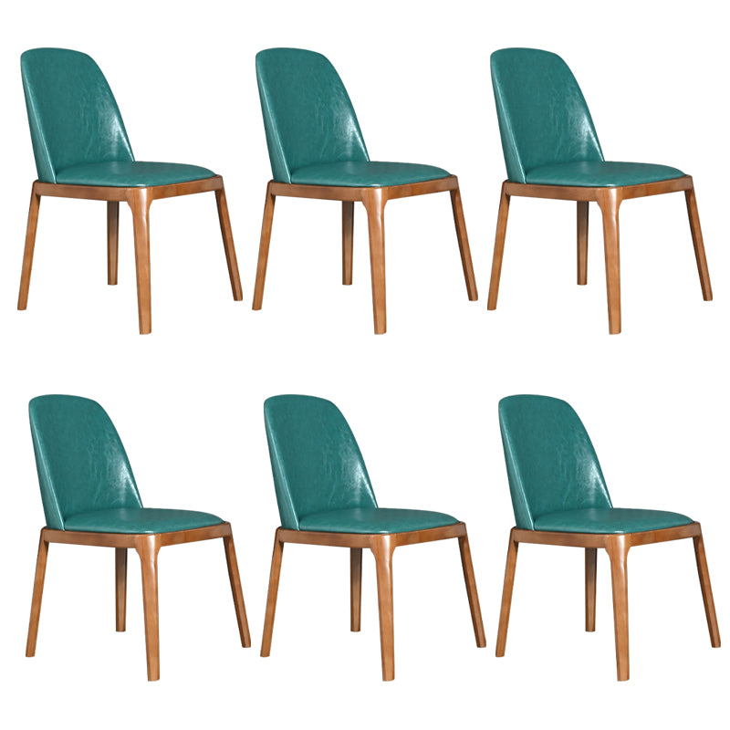 Wood Industrial Dining Chair with Color Cushion Solid Chair for Dining Room