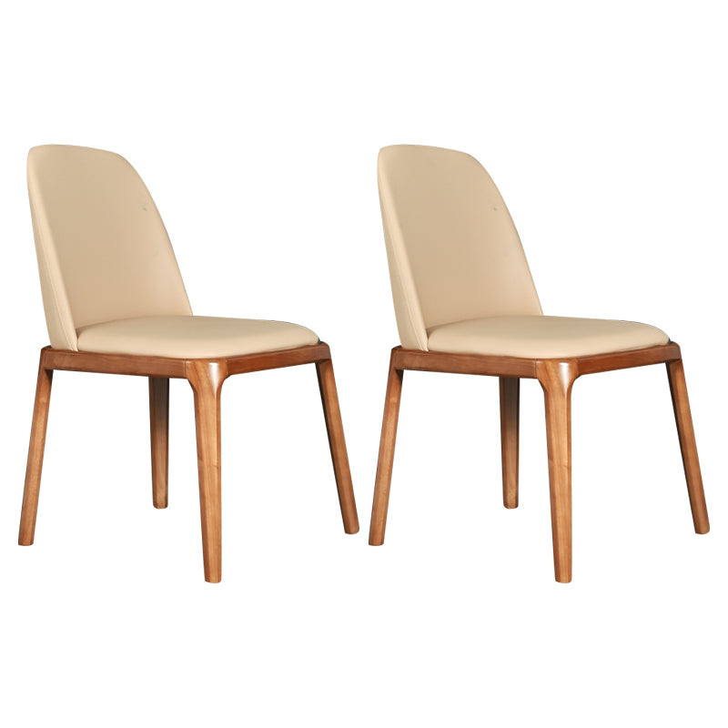 Wood Industrial Dining Chair with Color Cushion Solid Chair for Dining Room