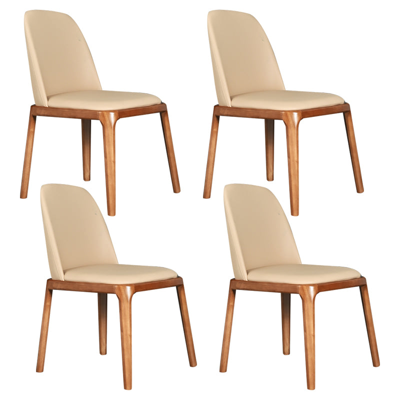 Wood Industrial Dining Chair with Color Cushion Solid Chair for Dining Room