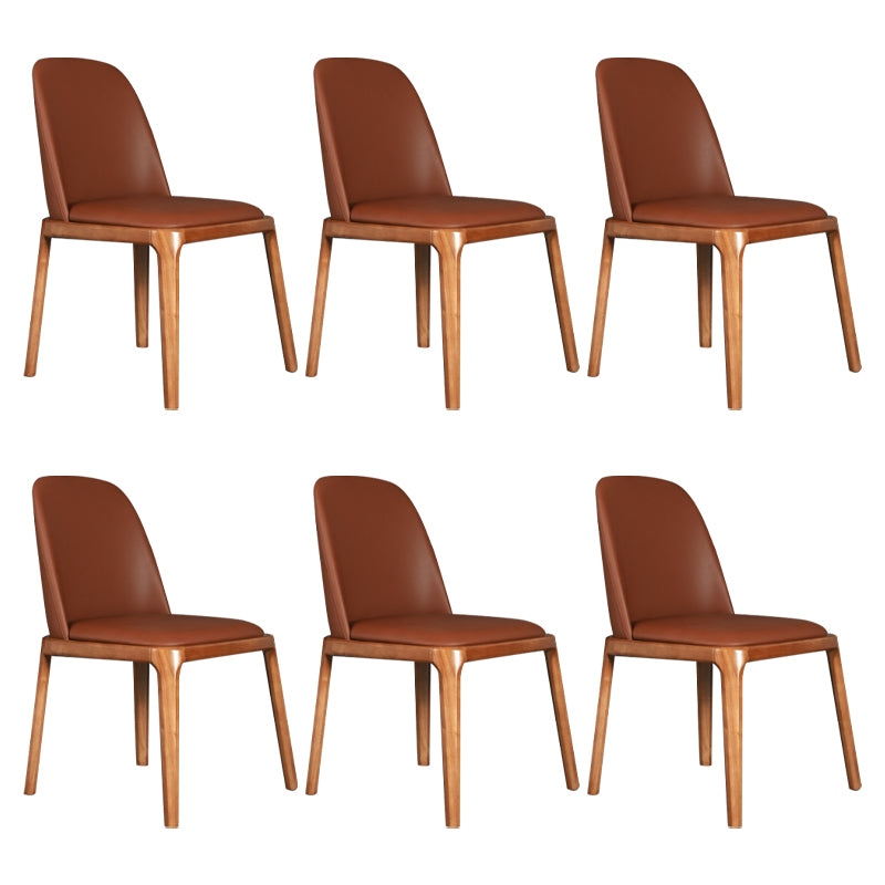 Wood Industrial Dining Chair with Color Cushion Solid Chair for Dining Room
