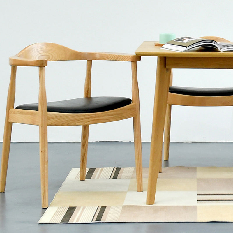 Chaise de salle à manger moderne de 20 pouces de large, avec 4 pieds en bois, pour usage domestique