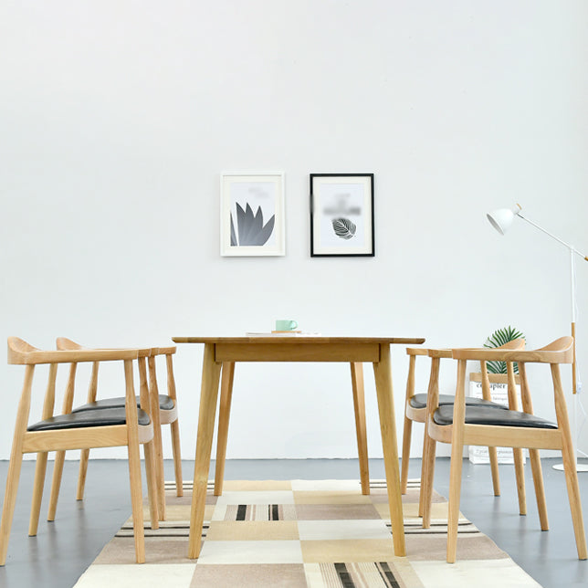 Chaise de salle à manger moderne de 20 pouces de large, avec 4 pieds en bois, pour usage domestique
