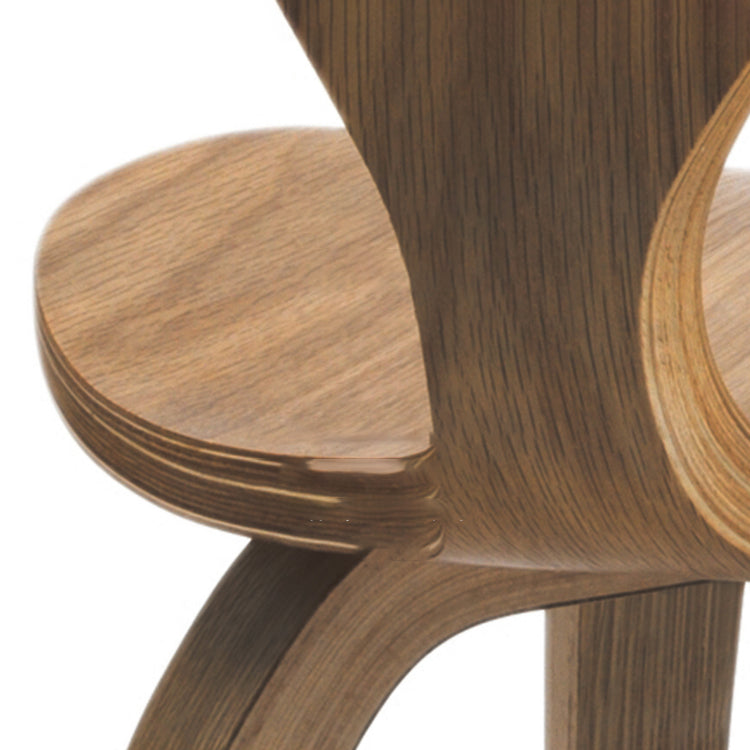 Contemporary Solid Wood Dining Chairs Armless Dining Chairs for Home Use