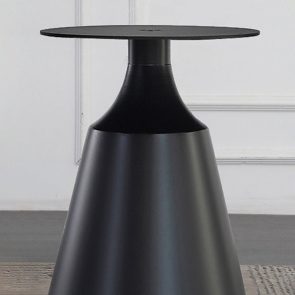 Juego de comedor de forma redonda de estilo moderno muebles de mesa de comedor de piedra sinterizada para restaurante