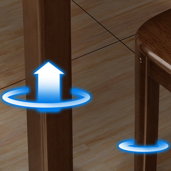 Traditional Style Standard Solid Wood Dining Room Set of Rectangle Shape for Kitchen Table Set