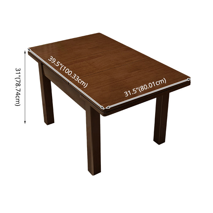 Traditional Style Standard Solid Wood Dining Room Set of Rectangle Shape for Kitchen Table Set