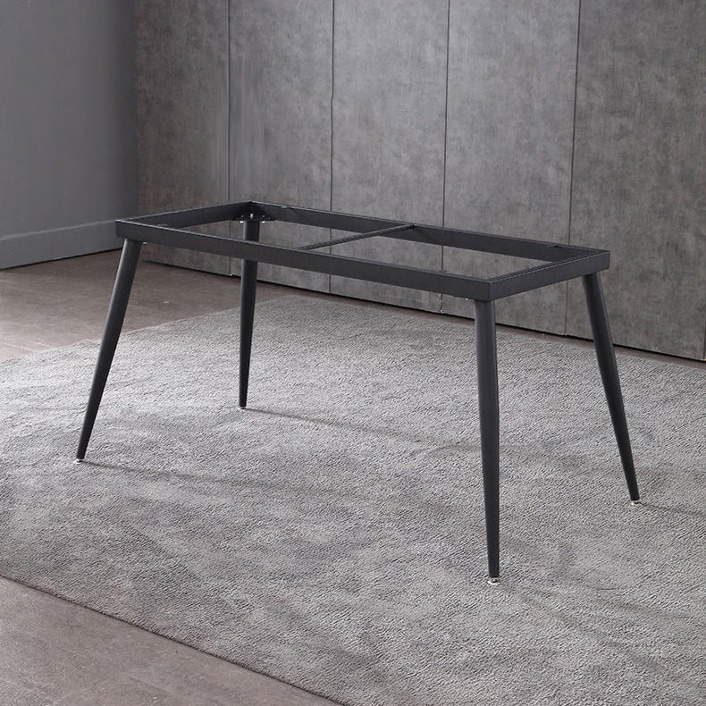 Minimalist Dining Table Set with Sintered Stone Dining Table and Upholstered Chairs